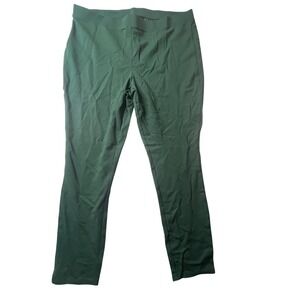 Women with Control Green Stretch Fabric Slimming Shaping Contour Pants 1X